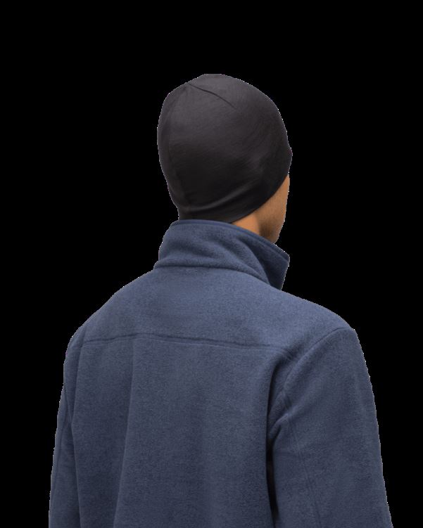 Norrona Unisex Genaaide Wollen Muts Kaviaar Zwart