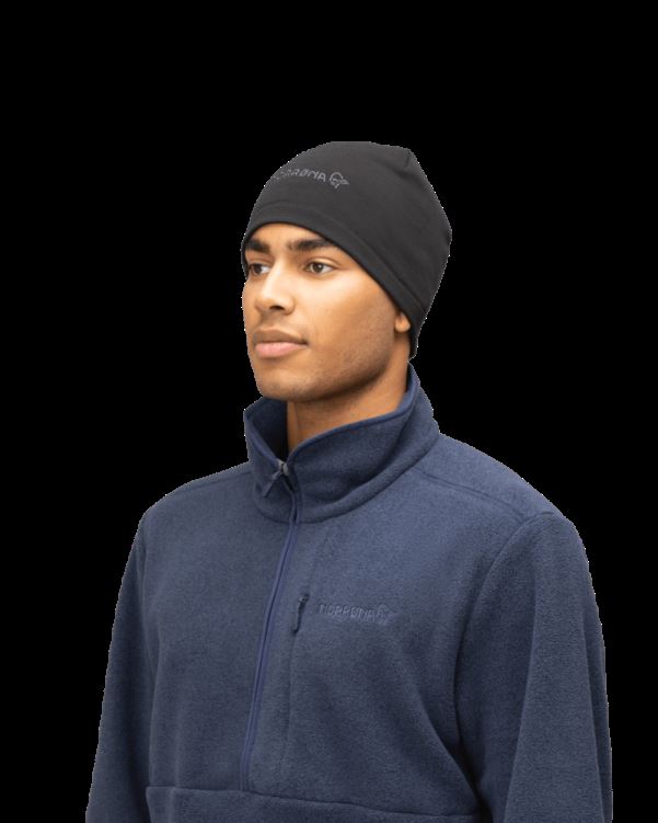 Norrona Unisex Genaaide Powerstretch Muts Kaviaar Zwart