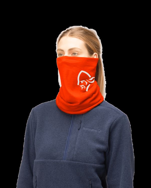 Norrona Unisex Pureull Neck Adrenaline Rood
