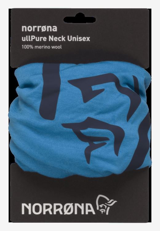 Norrona Unisex Pureull Nek Hawaiian Surf Blauw