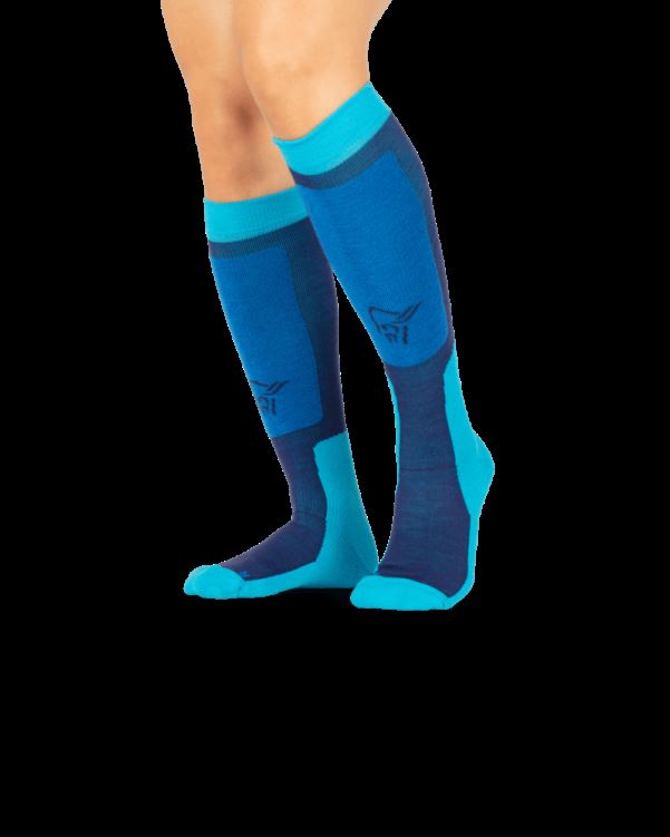 Norrona Unisex Lofoten Middelzware Merinosokken Long Ocean Swell Blue