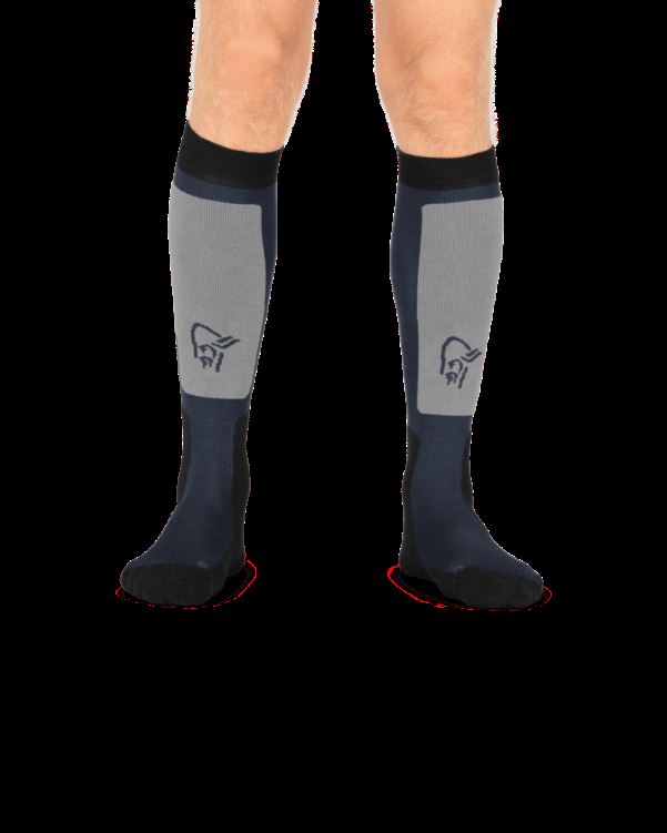 Norrona Unisex Lofoten Middelzware Merinosokken Long Cool Black