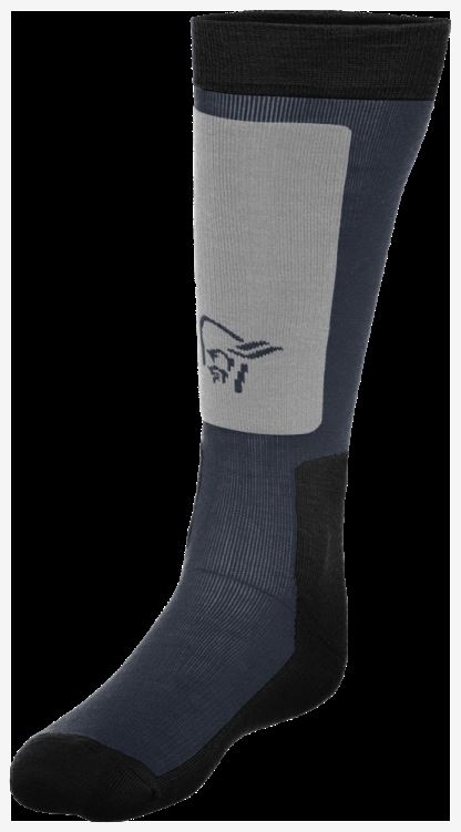 Norrona Unisex Lofoten Middelzware Merinosokken Long Cool Black
