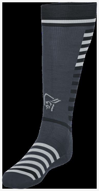 Norrona Unisex Lyngen Lichtgewicht Merinosokken Lang Cool Zwart