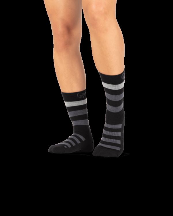 Norrona Unisex Falketind Middelzware Merinosokken Caviar Zwart