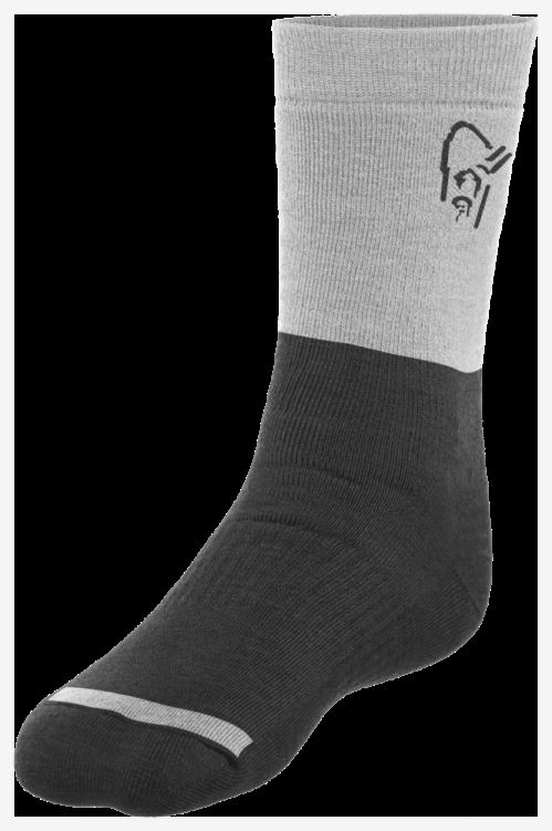 Norrona Unisex Trollveggen Zware Merinosokken Caviar Zwart