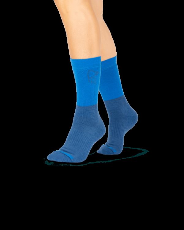 Norrona Unisex Trollveggen Zware Merinosokken Denimite Blauw