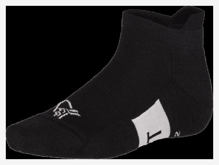 Norrona Unisex Senja Merino Lichtgewicht Sokken Kort Caviar Zwart