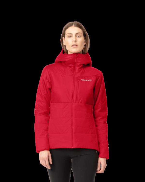 Norrona Falketind Thermo60 Capuchon Voor Dames, Echt Rood