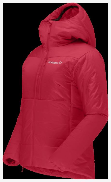 Norrona Falketind Thermo60 Capuchon Voor Dames, Echt Rood
