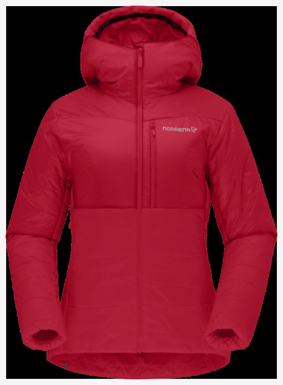 Norrona Falketind Thermo60 Capuchon Voor Dames, Echt Rood