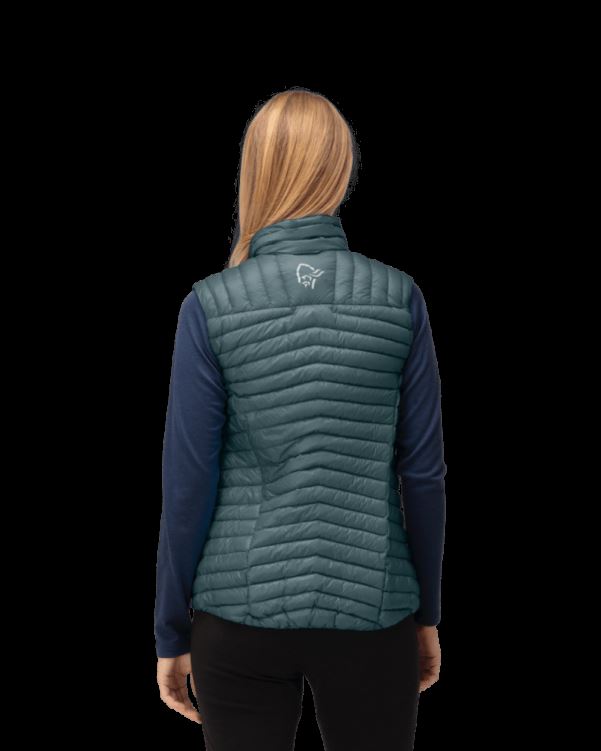 Norrona Trollveggen Superlight Down850 Vest Voor Dames Noord Atlantic