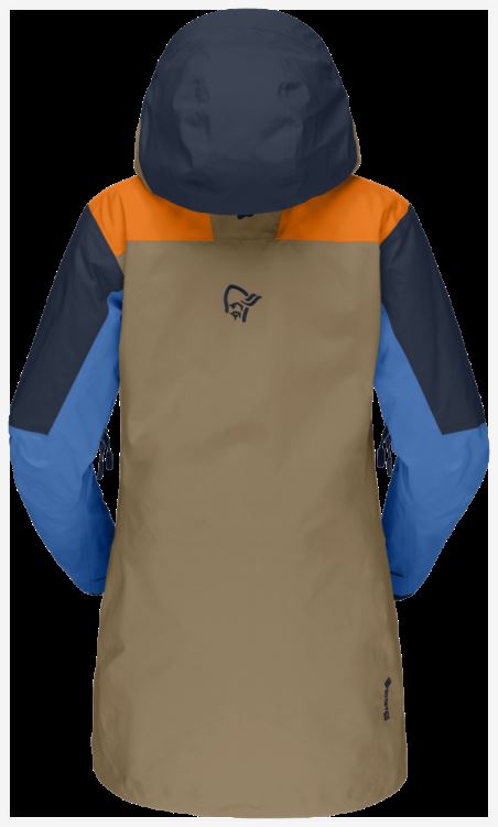 Norrona Lofoten Gore-tex Pro Anorak Elmwood/oranje Ijslolly Voor Dames