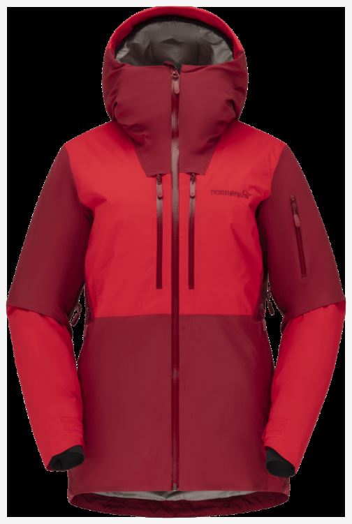 Norrona Lofoten Gore-tex Thermo100 Damesjas Rabarber/true Red