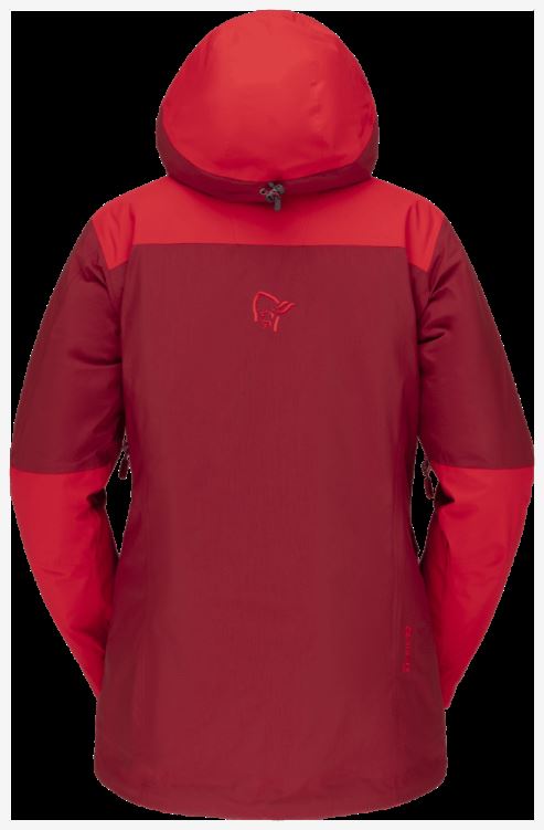 Norrona Lofoten Gore-tex Thermo100 Damesjas Rabarber/true Red