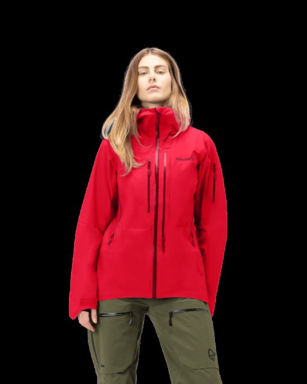 Norrona Lofoten Gore-tex Pro Damesjack True Red