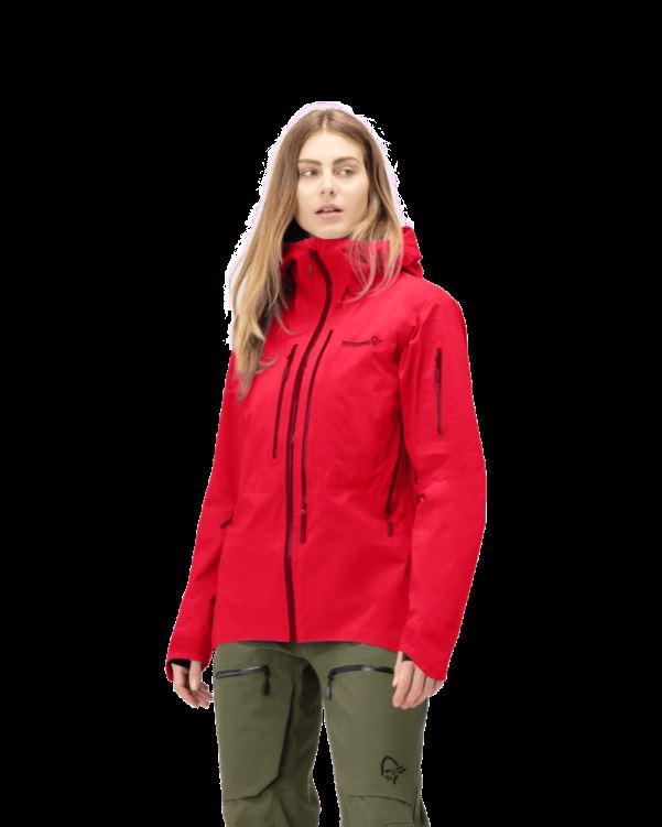 Norrona Lofoten Gore-tex Pro Damesjack True Red