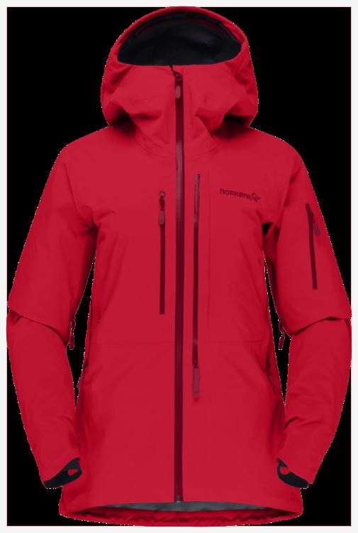Norrona Lofoten Gore-tex Pro Damesjack True Red