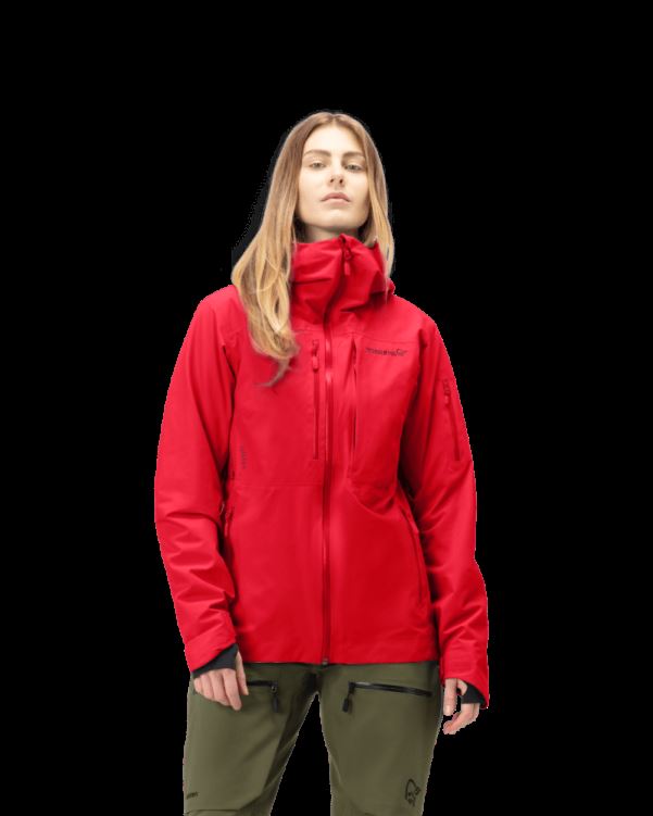 Norrona Lofoten Gore-tex Geïsoleerde Damesjas True Red