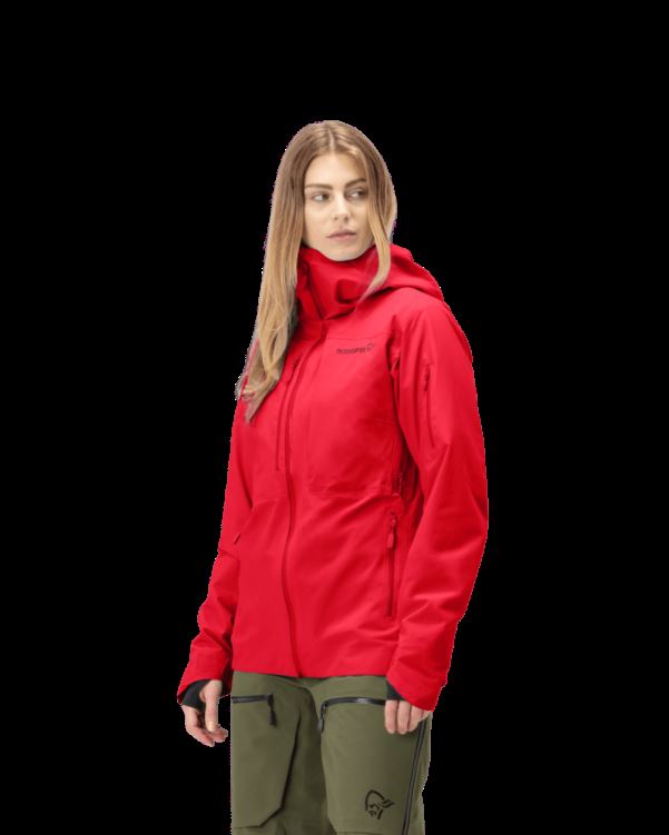 Norrona Lofoten Gore-tex Geïsoleerde Damesjas True Red