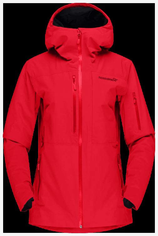 Norrona Lofoten Gore-tex Geïsoleerde Damesjas True Red