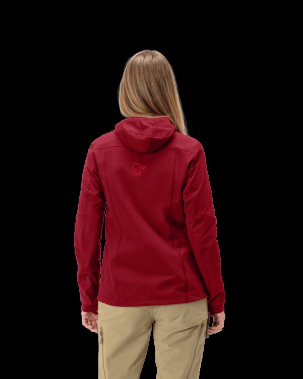 Norrona Dames Lofoten Hiloflex200 Hood Rabarber