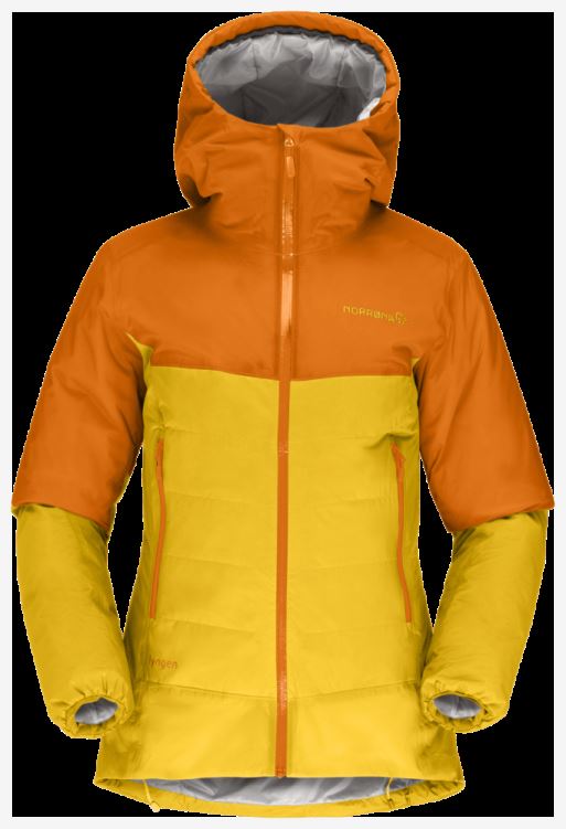 Norrona Dames Lyngen Dri2 Thermo60 Jas Oranje Popsicle/lemon Chrome