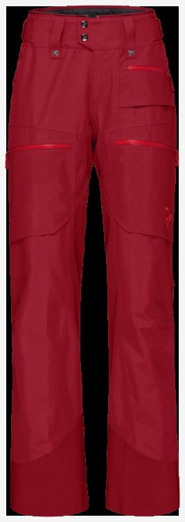 Norrona Lofoten Gore-tex Geïsoleerde Damesbroek Rabarber