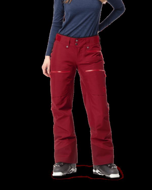 Norrona Lofoten Gore-tex Geïsoleerde Damesbroek Rabarber
