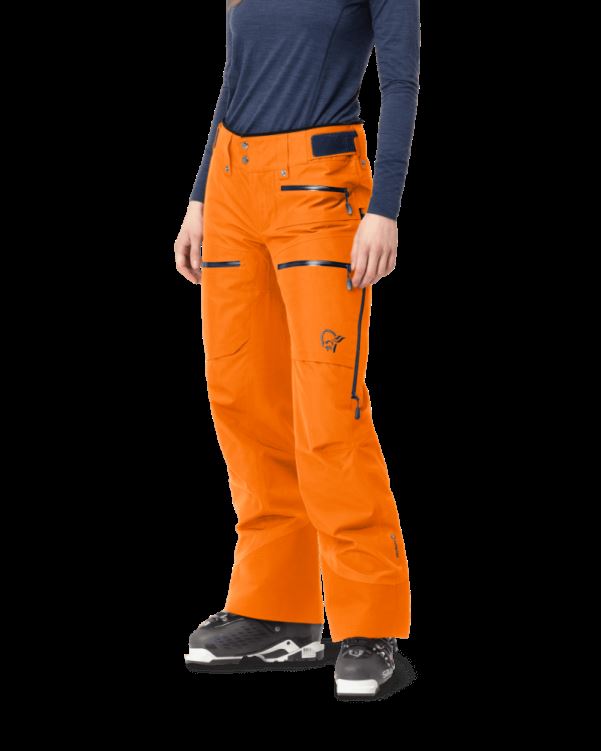 Norrona Lofoten Gore-tex Isolatiebroek Voor Dames Oranje Popsicle