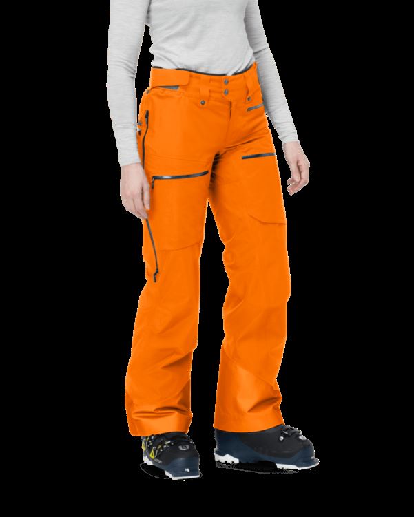 Norrona Lofoten Gore-tex Isolatiebroek Voor Dames Oranje Popsicle