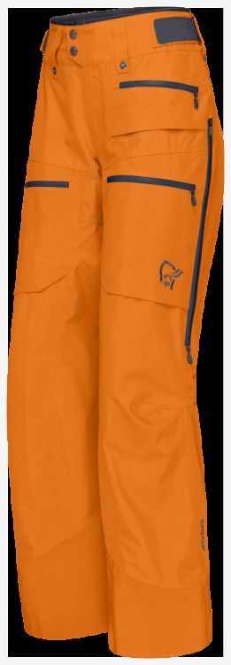 Norrona Lofoten Gore-tex Isolatiebroek Voor Dames Oranje Popsicle