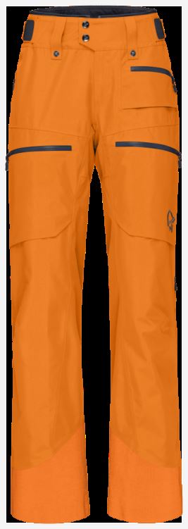 Norrona Lofoten Gore-tex Isolatiebroek Voor Dames Oranje Popsicle