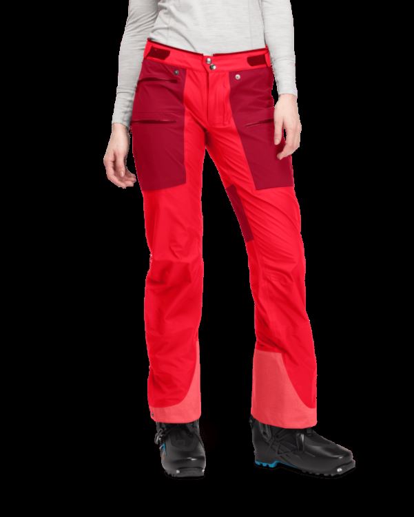 Norrona Lyngen Infinium Hybride Damesbroek True Red/rabarber