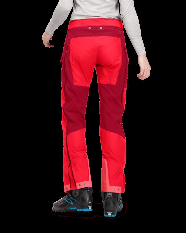 Norrona Lyngen Infinium Hybride Damesbroek True Red/rabarber