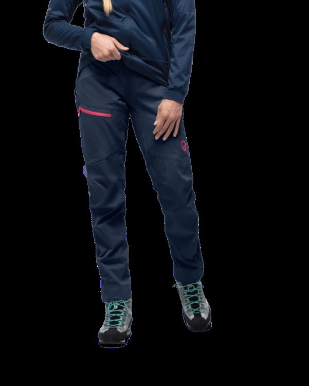 Norrona Dames Falketind Flex1 Heavy Duty Broek Indigo Nacht/kamperfoelie