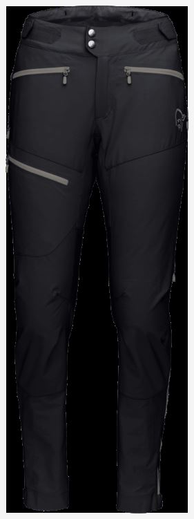 Norrona Fjr Flex1 Damesbroek Caviar/castor Grijs