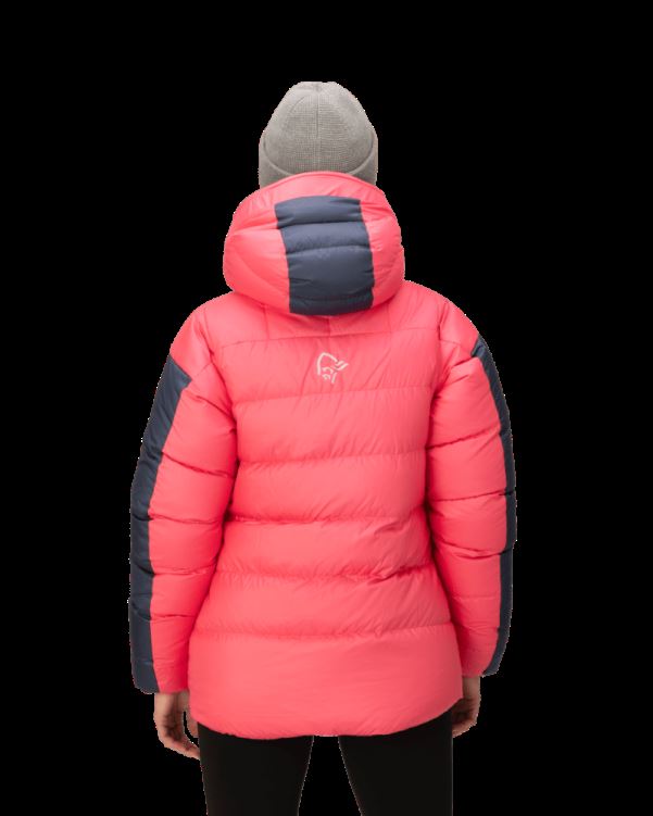 Norrona Trollveggen Dons850 Damesjas Kamperfoelie/indigo Night