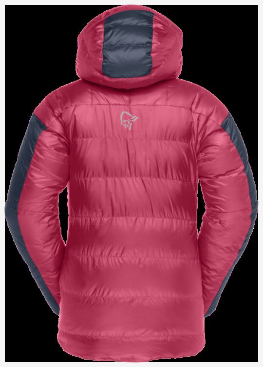 Norrona Trollveggen Dons850 Damesjas Kamperfoelie/indigo Night