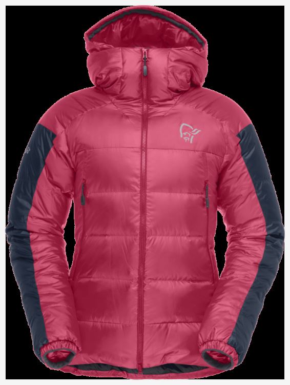 Norrona Trollveggen Dons850 Damesjas Kamperfoelie/indigo Night