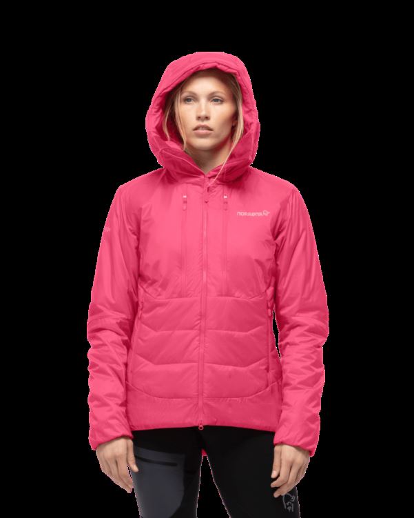 Norrona Trollveggen Primaloft100 Damescapuchon Kamperfoelie Roze
