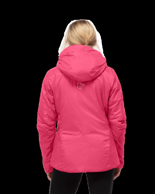 Norrona Trollveggen Primaloft100 Damescapuchon Kamperfoelie Roze