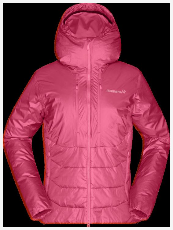 Norrona Trollveggen Primaloft100 Damescapuchon Kamperfoelie Roze