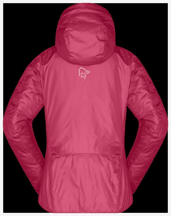 Norrona Trollveggen Primaloft100 Damescapuchon Kamperfoelie Roze