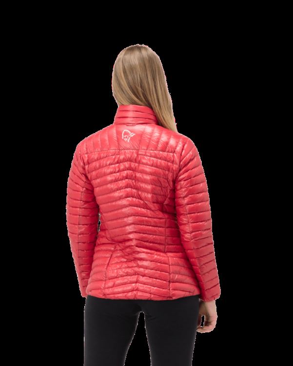 Norrona Trollveggen Superlight Dons850 Damesjas True Red