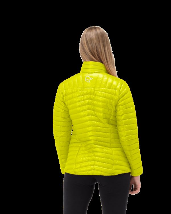 Norrona Trollveggen Superlight Dons850 Damesjas Sulfur Spring