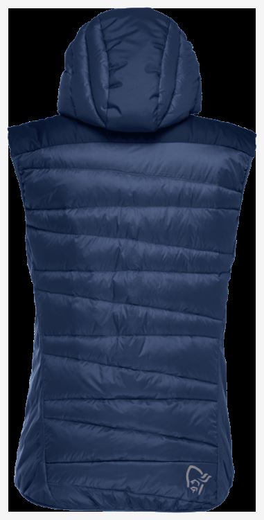 Norrona Dames Falketind Down750 Vest Indigo Nachtblauw