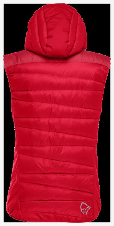 Norrona Falketind Down750 Vest Voor Dames, Echt Rood