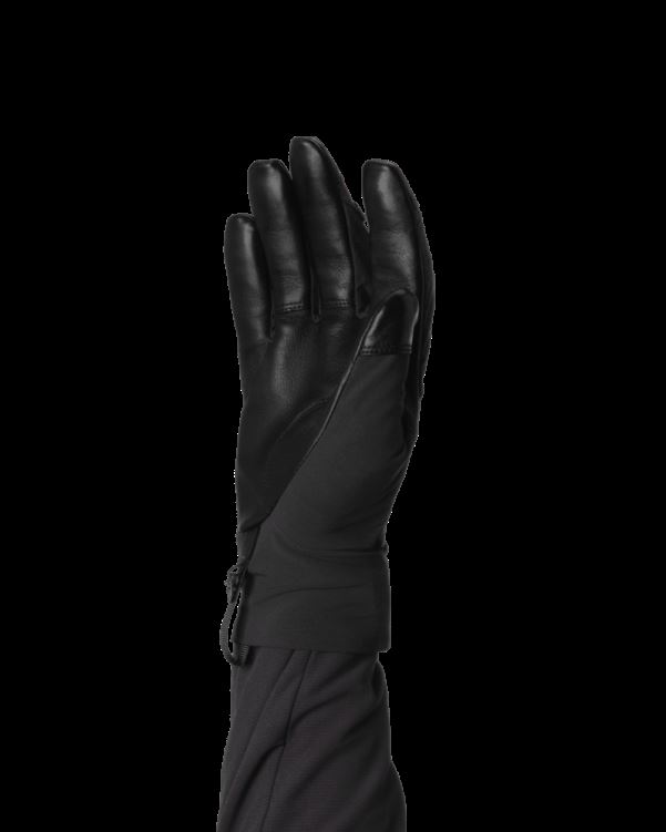 Norrona Unisex Falketind Dri Korte Handschoenen Caviar Zwart