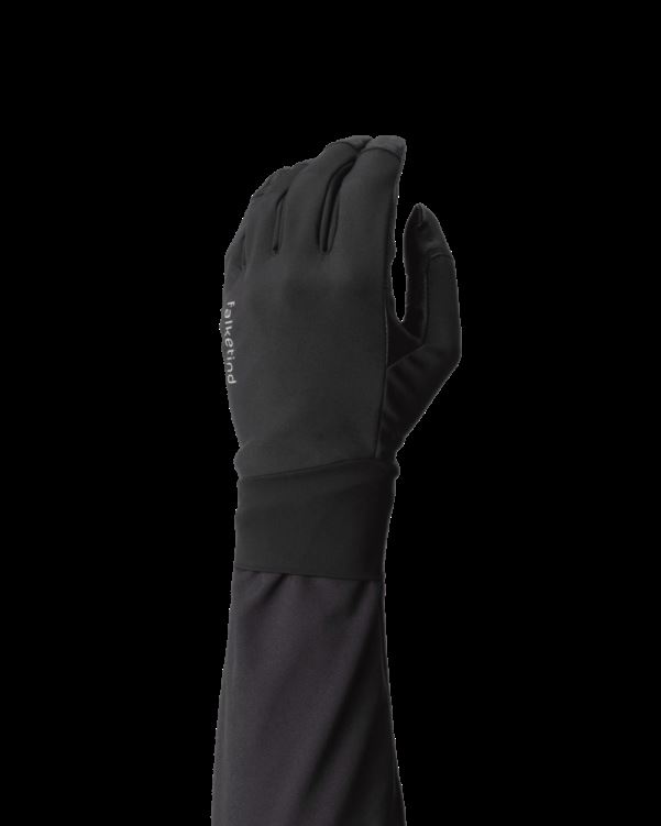 Norrona Unisex Falketind Gore-tex Infinium Korte Handschoenen Kaviaar Zwart